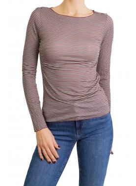 Maglia misto cashmere a righe 